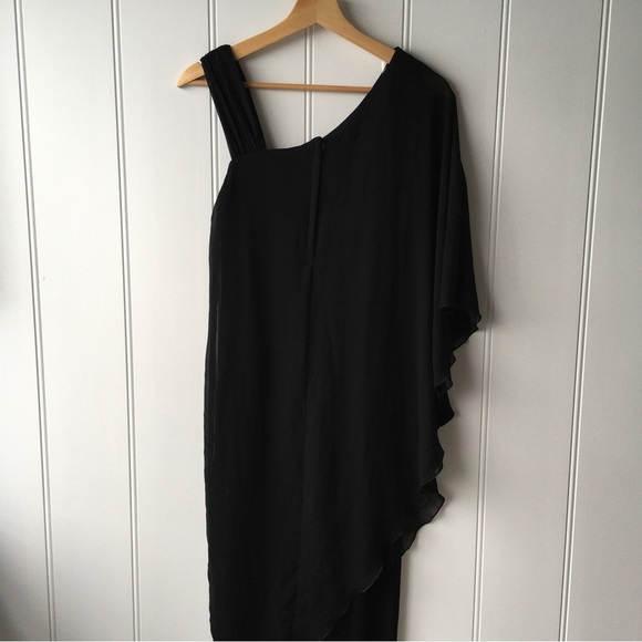 NEW AUSTRALIAN MADE MISS ME BLACK STRETCH JUMPSUIT WORK/EVENING Size 8 - Picture 6 of 7